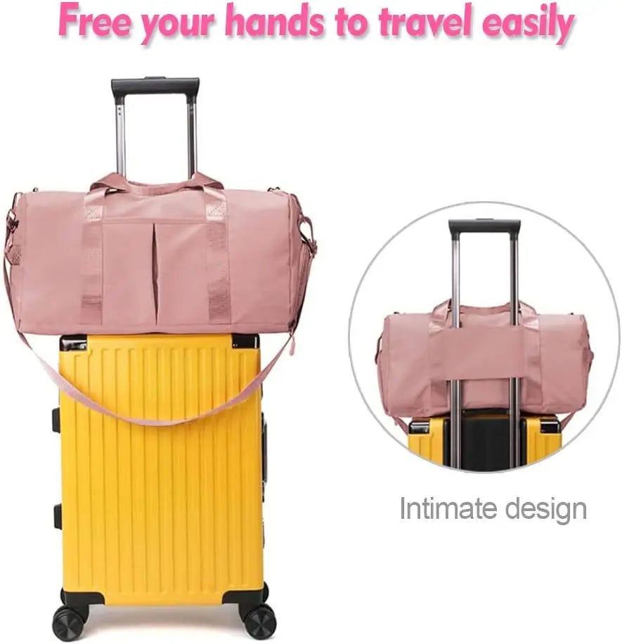 Travel Gym Bag with Shoe Compartment & Wet Pocket | Sports Duffel for Men & Women