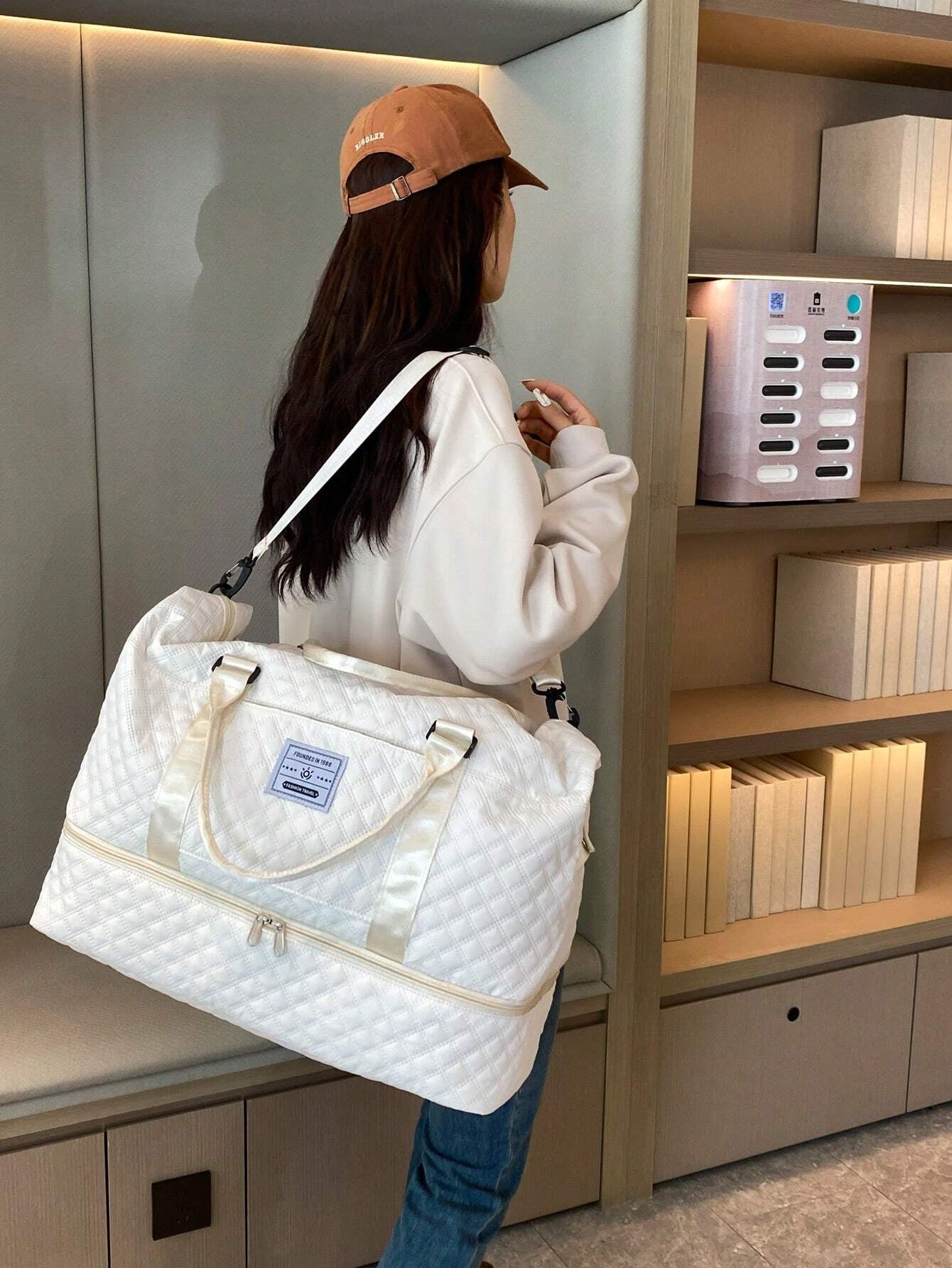 2PCS Large Travel Duffel Bag – Wet & Dry Separation, Shoe Compartment, Carry-On & Gym Weekender Bag