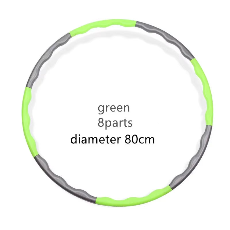 1Pcs 9/8/7 Tubes Yoga Detachable Pilates Hoop Waist Exercise Slimming Sports Hoops Body Building Massage Gym Loss Weight Hoop