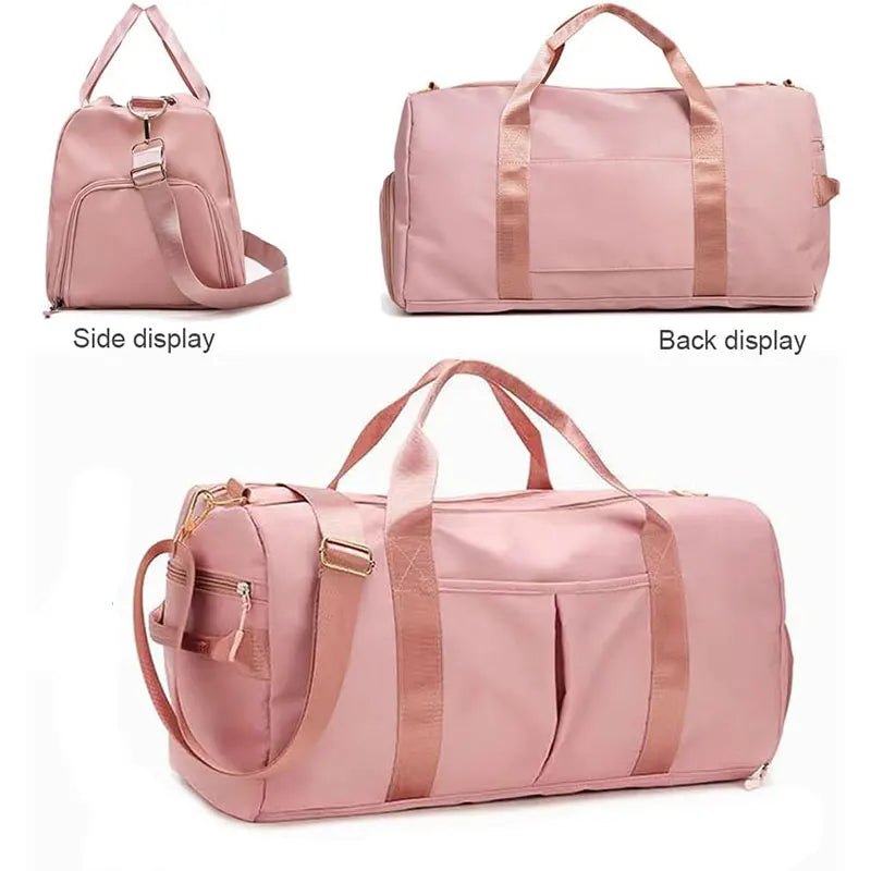 Travel Gym Bag with Shoe Compartment & Wet Pocket | Sports Duffel for Men & Women