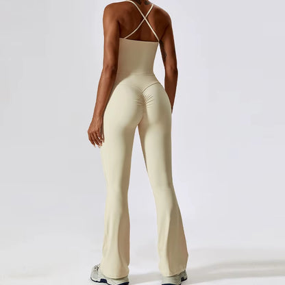 Women’s Naked Feeling Yoga Set – Shockproof Sports Bra & Quick-Dry Leggings
