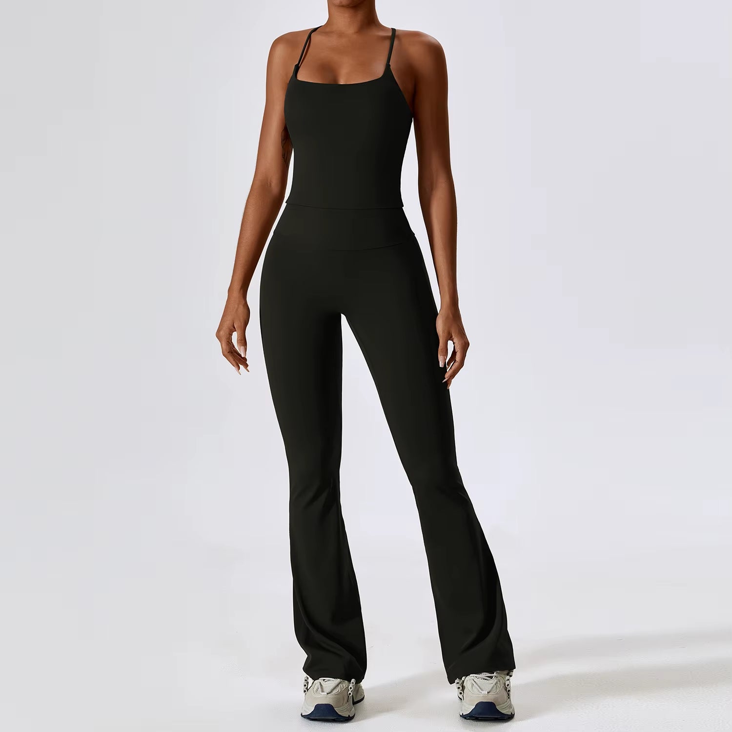 Women’s Naked Feeling Yoga Set – Shockproof Sports Bra & Quick-Dry Leggings