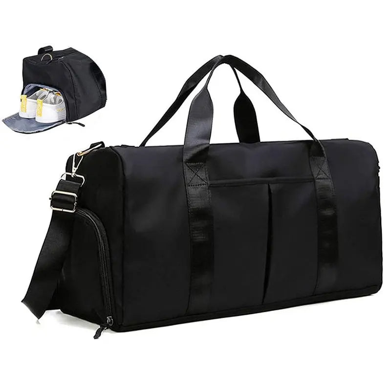 Travel Gym Bag with Shoe Compartment & Wet Pocket | Sports Duffel for Men & Women