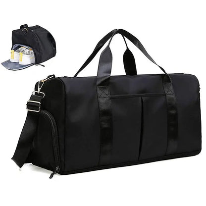 Travel Gym Bag with Shoe Compartment & Wet Pocket | Sports Duffel for Men & Women