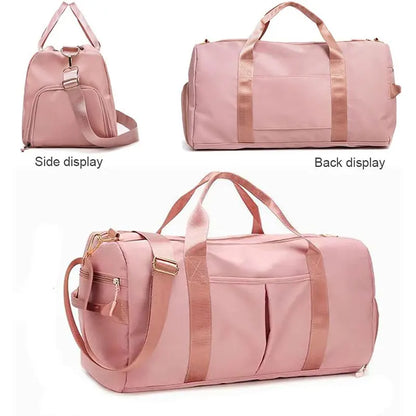 Travel Gym Bag with Shoe Compartment & Wet Pocket | Sports Duffel for Men & Women