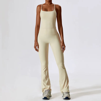 Women’s Naked Feeling Yoga Set – Shockproof Sports Bra & Quick-Dry Leggings